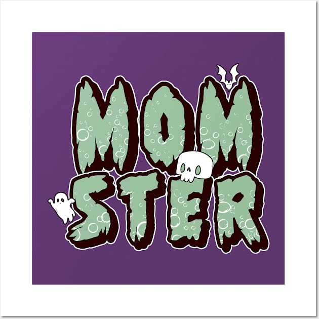 Momster - Funny Halloween Mother Gift Wall Art by Issho Ni